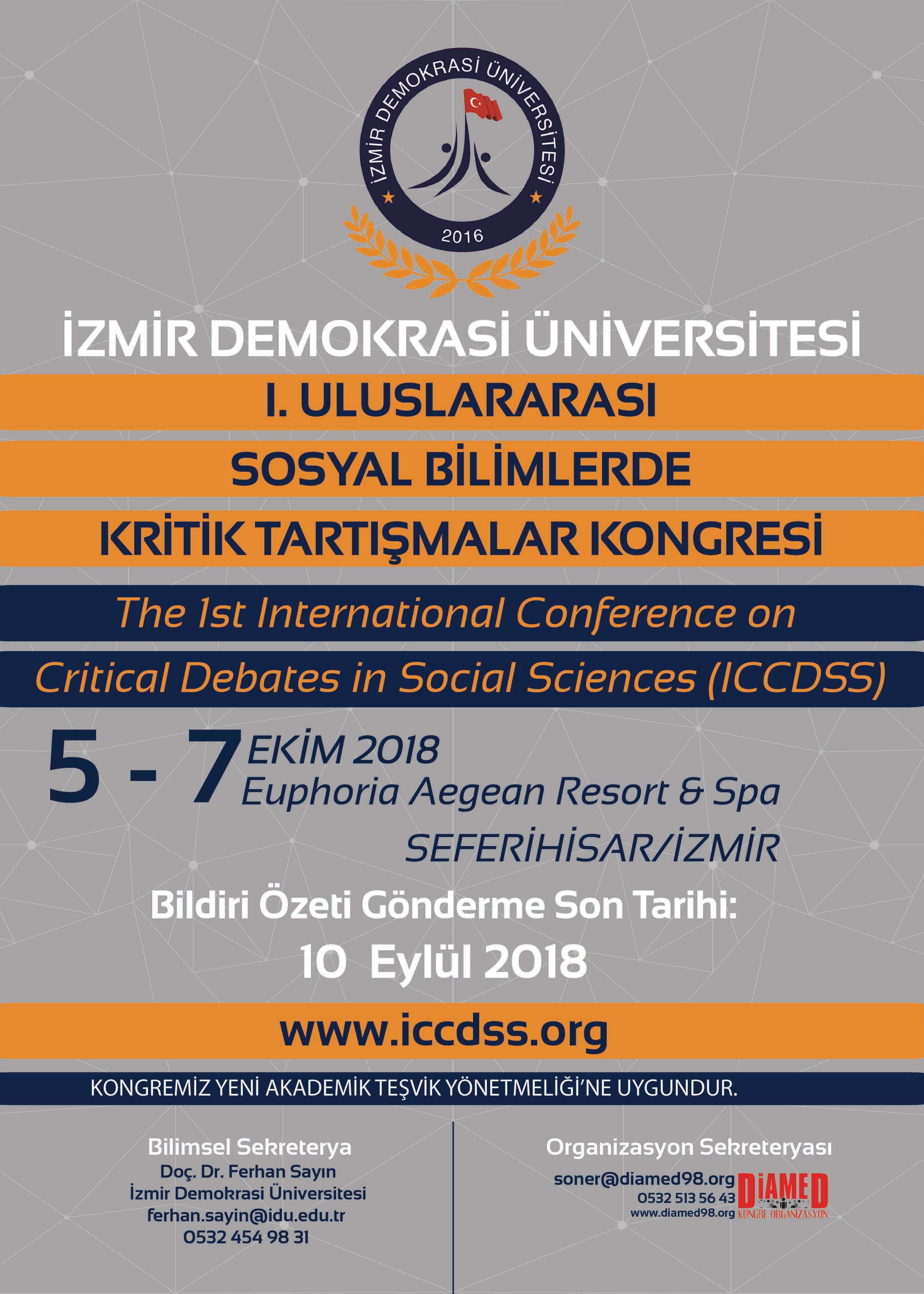 1. Uluslararası Sosyal Bilimlerde Kritik Tartışmalar Kongresi